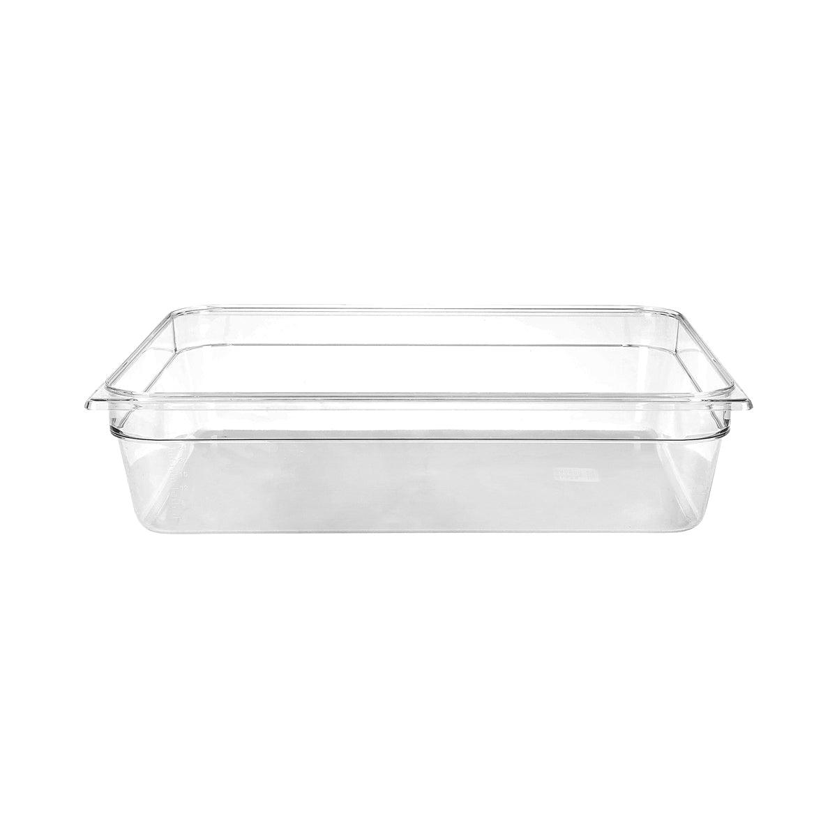 Jiwins Gastronorm Pan Polycarbonate Clear 2/1 Size 200mm - Kitchenly