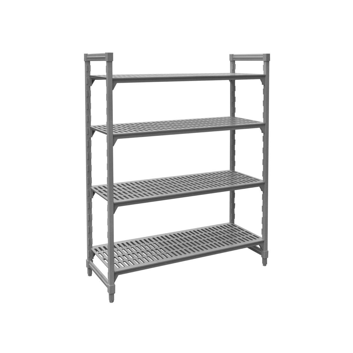 Jiwins Vented Shelf Complete Unit Grey Polypropylene / Iron 1525x455x1800mm - Kitchenly
