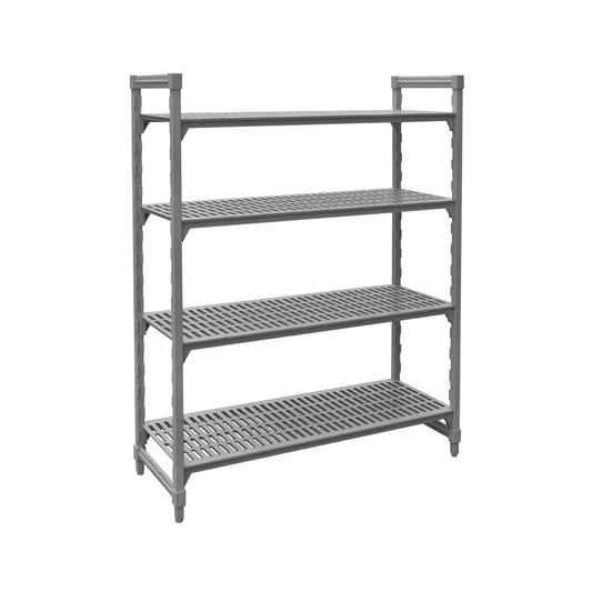 Jiwins Vented Shelf Complete Unit Grey Polypropylene / Iron 1825x455x1800mm - Kitchenly