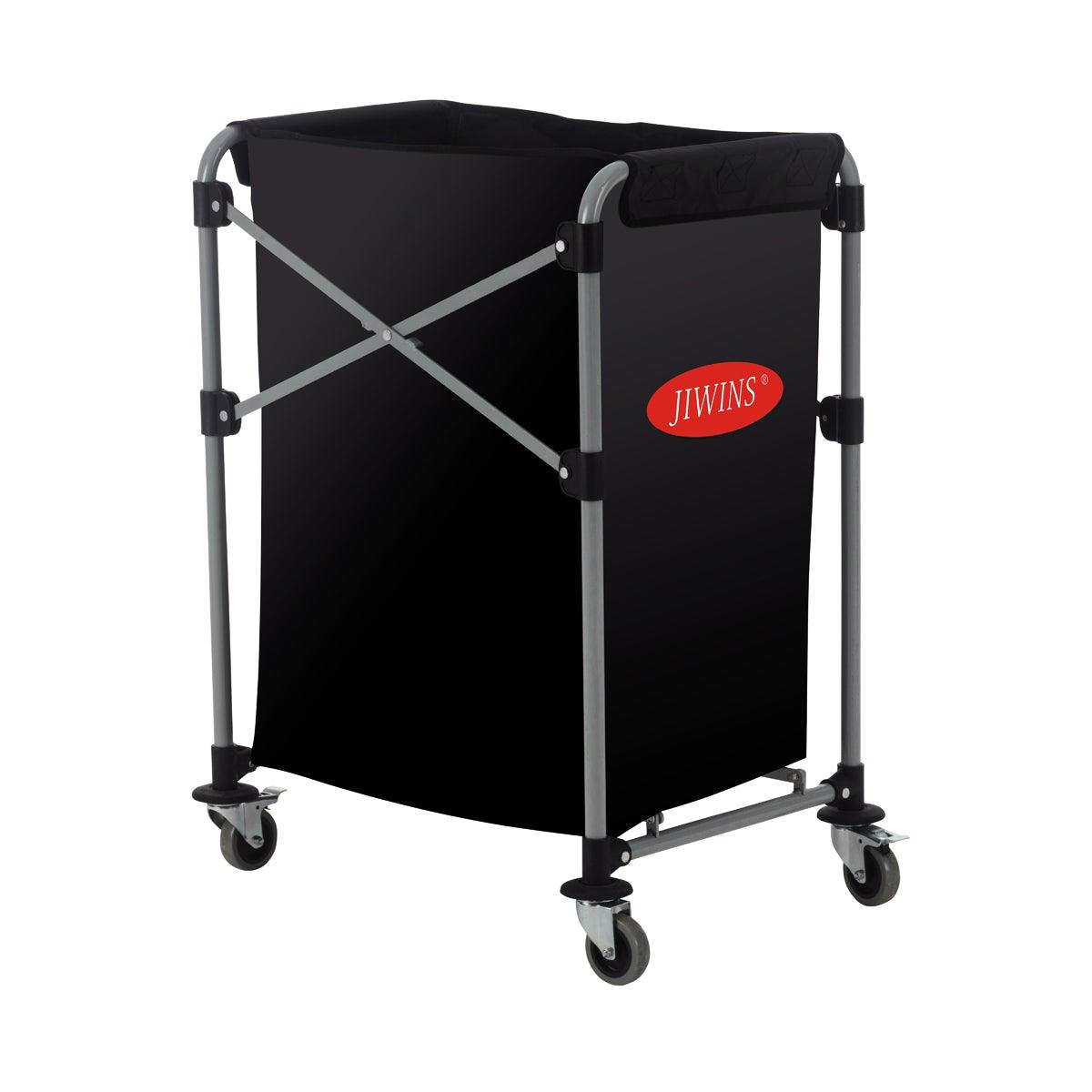 Jiwins Collapsible Laundry Cart with 150Lt Vinyl Bag - Kitchenly