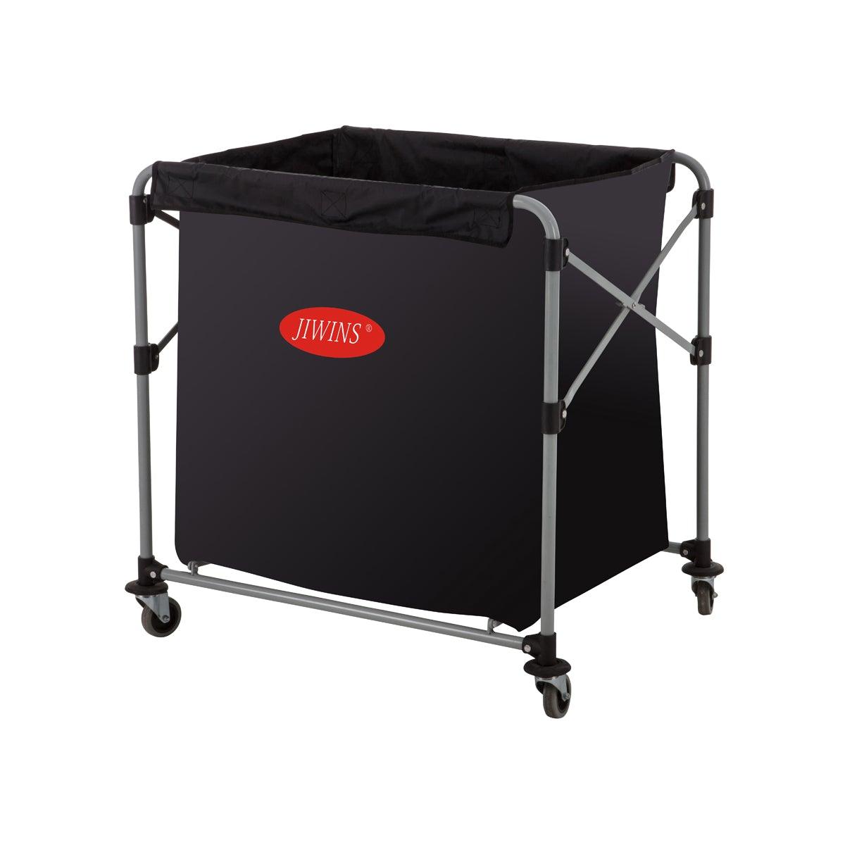 Jiwins Collapsible Laundry Cart with 300Lt Vinyl Bag - Kitchenly