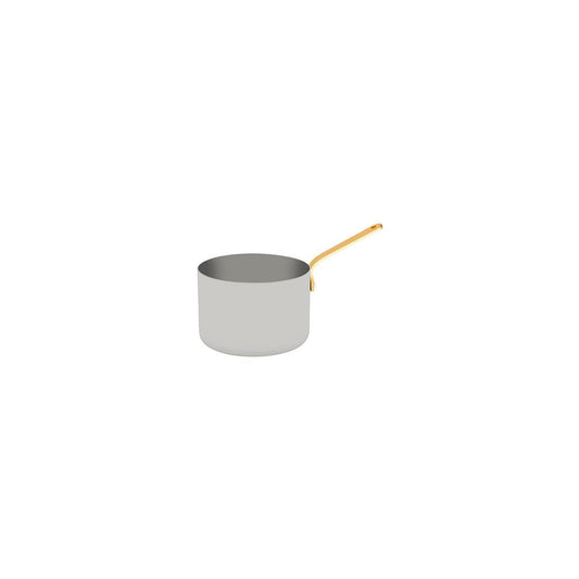 Chef Inox Miniatures Saucepan Stainless Steel with Brass Handle 90x60mm - Kitchenly