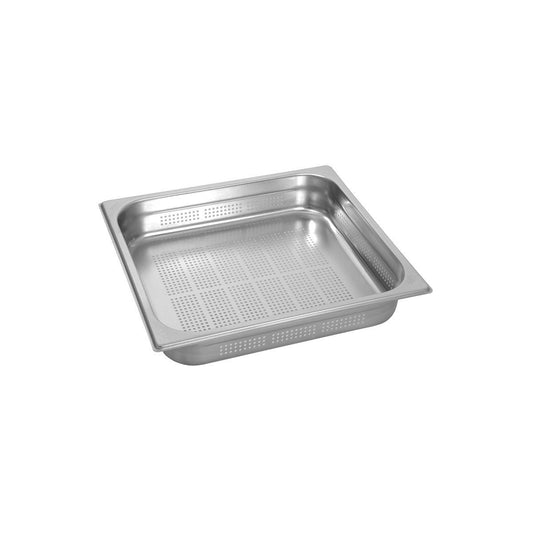 Inox Macel Maxipan Gastronorm Perforated 2/3 Size 354x325x65mm / 5.5Lt - Kitchenly