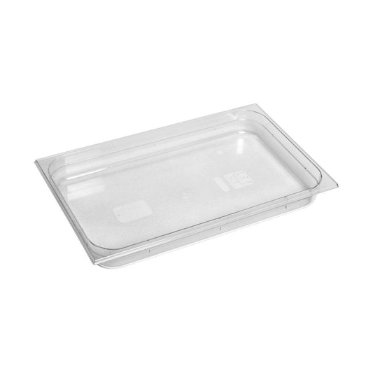 Inox Macel Gastronorm Pan Polycarbonate Clear 1/1 Size 530x325x65mm / 8.5Lt (Box of 6) - Kitchenly