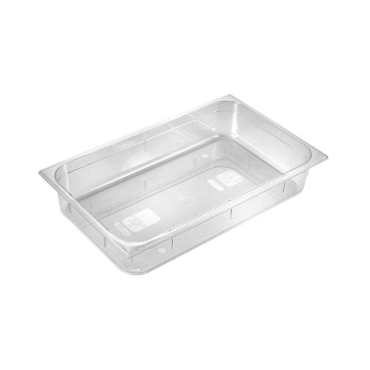 Inox Macel Gastronorm Pan Polycarbonate Clear 1/1 Size 530x325x100mm / 13.0Lt (Box of 6) - Kitchenly