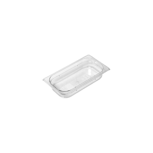 Inox Macel Gastronorm Pan Polycarbonate Clear 1/3 Size 325x176x65mm / 2.4Lt (Box of 6) - Kitchenly