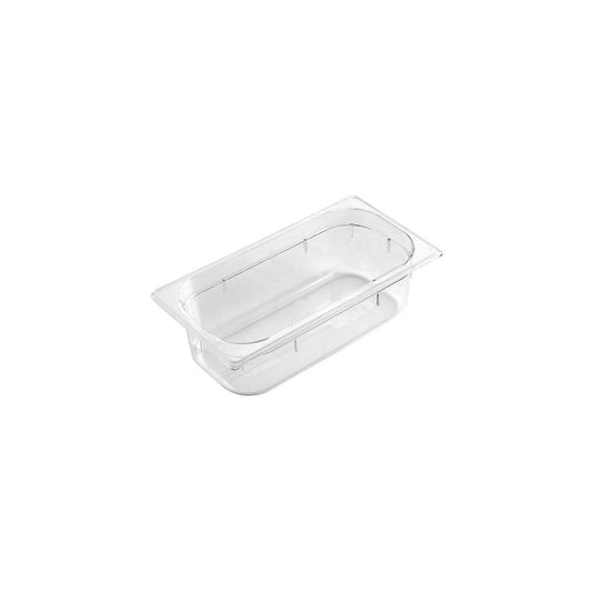 Inox Macel Gastronorm Pan Polycarbonate Clear 1/3 Size 325x176x150mm / 5.3Lt (Box of 6) - Kitchenly