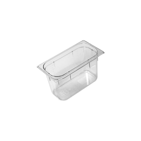 Inox Macel Gastronorm Pan Polycarbonate Clear 1/3 Size 325x176x200mm / 7.0Lt (Box of 6) - Kitchenly