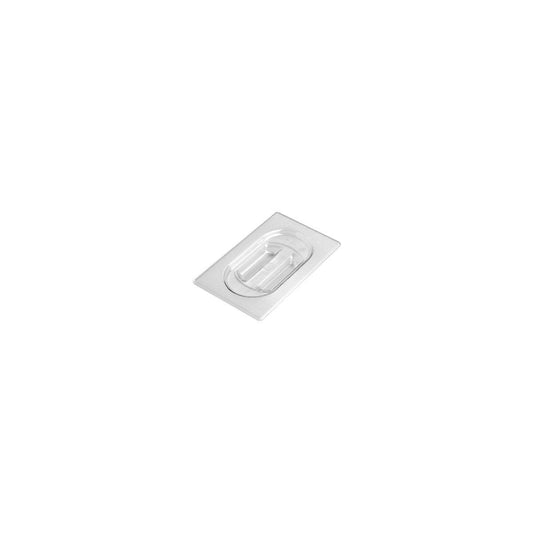 Inox Macel Gastronorm Lid Polycarbonate Clear 1/9 Size 176x108mm (Box of 12) - Kitchenly