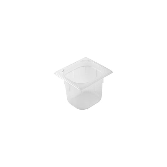 Inox Macel Gastronorm Pan Polypropylene 1/6 Size 176x162x150mm / 2.2Lt - Kitchenly