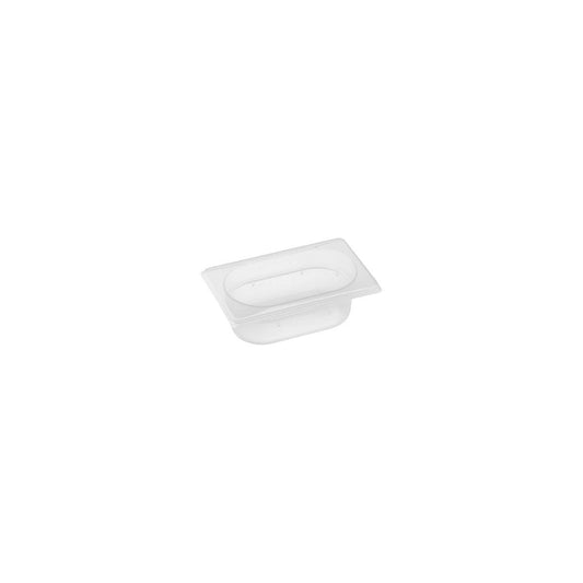 Inox Macel Gastronorm Pan Polypropylene 1/9 Size 176x108x65mm / 0.6Lt - Kitchenly