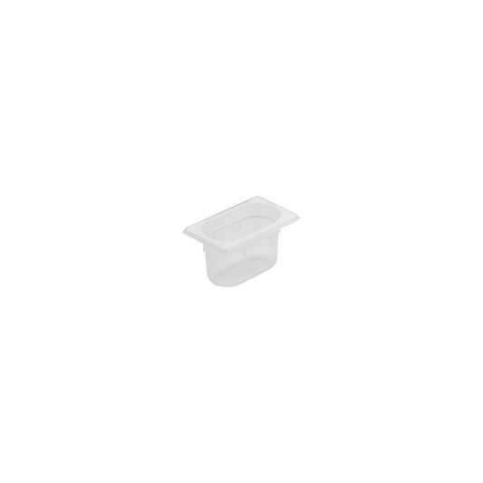 Inox Macel Gastronorm Pan Polypropylene 1/9 Size 176x108x100mm / 1.0Lt - Kitchenly