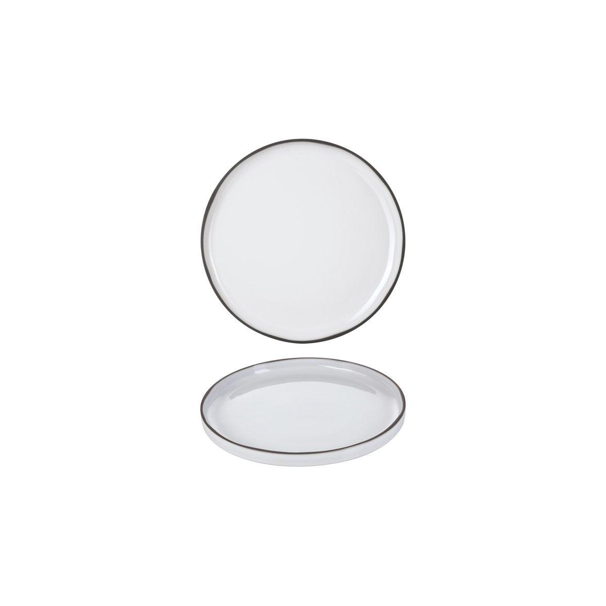 Revol Caractere White Cumulus Round Plate 210mm (Box of 4) - Kitchenly