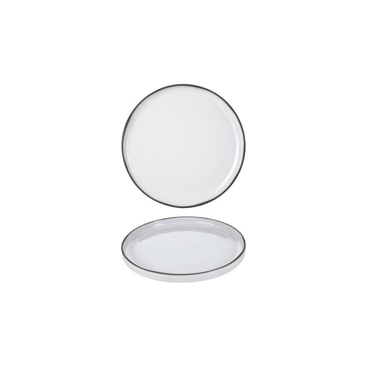 Revol Caractere White Cumulus Round Plate 210mm (Box of 4) - Kitchenly