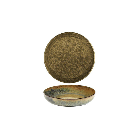 Serax Surface Indi Grey Round Deep Plate 210mm - Kitchenly