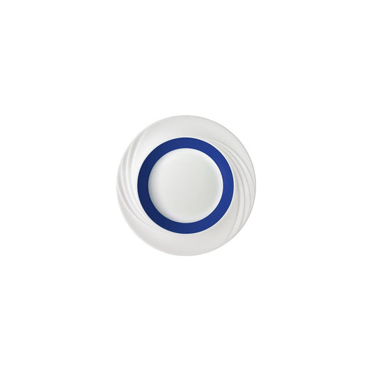 Schonwald Donna Senior Decor Round Deep Plate with Dark Blue Wide Band 230mm (Box of 6) - Kitchenly