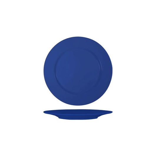 Superware Blue Round Plate with Flat Rim 165mm (Box of 6) - Kitchenly