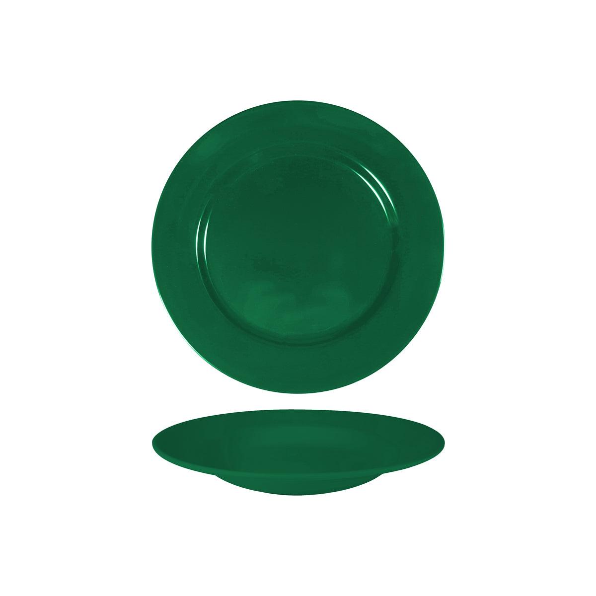 Superware Green Round Soup Plate 230x35mm (Box of 6) - Kitchenly