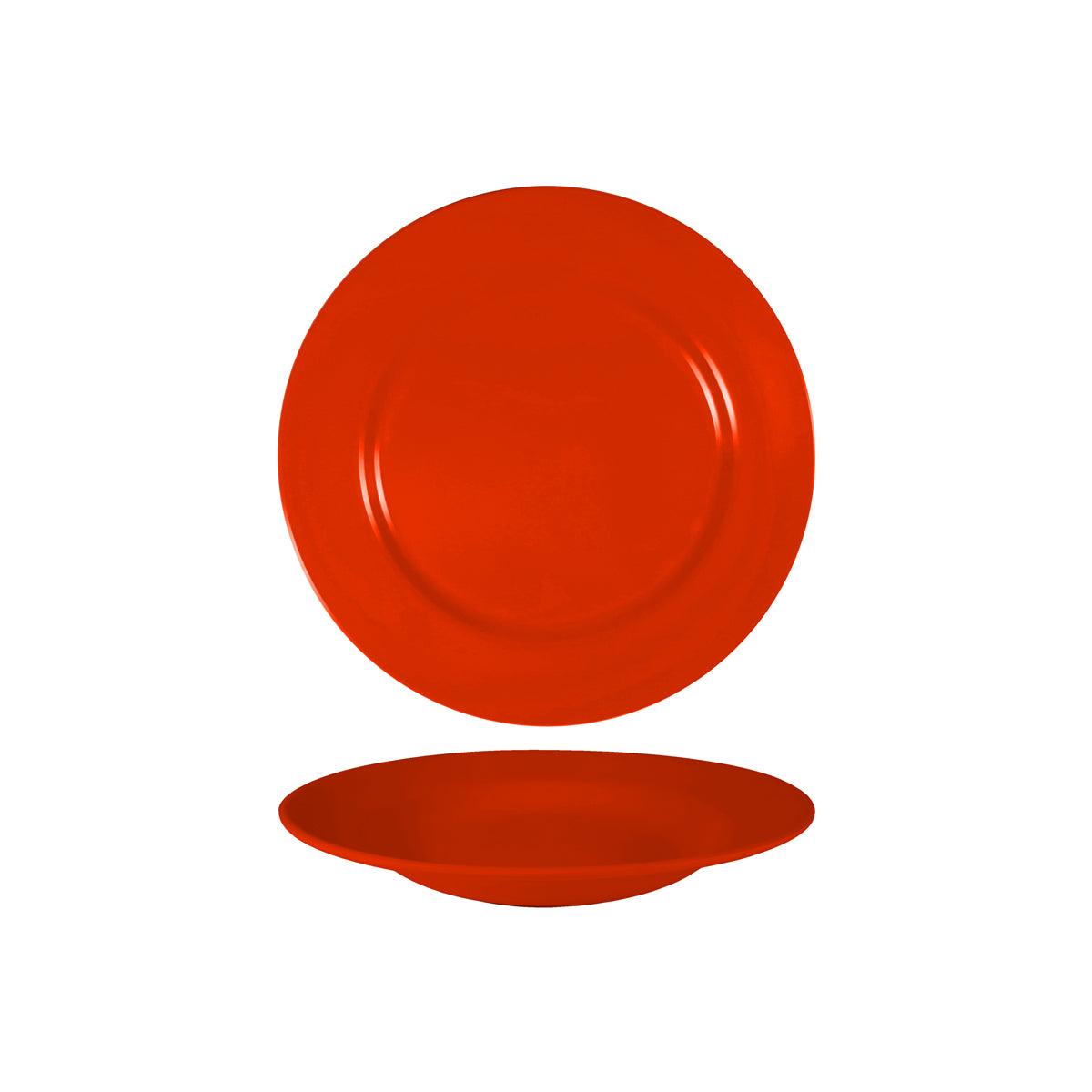 Superware Red Round Soup Plate 230x35mm (Box of 12) - Kitchenly