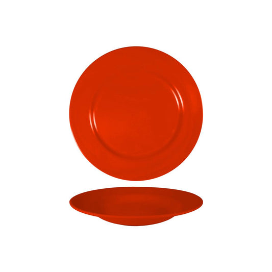 Superware Red Round Soup Plate 230x35mm (Box of 12) - Kitchenly