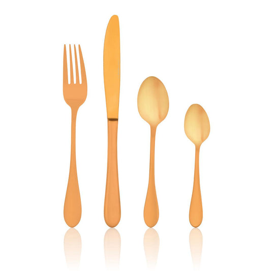 Tablekraft Soho Gold Cutlery Set 24pc - Kitchenly