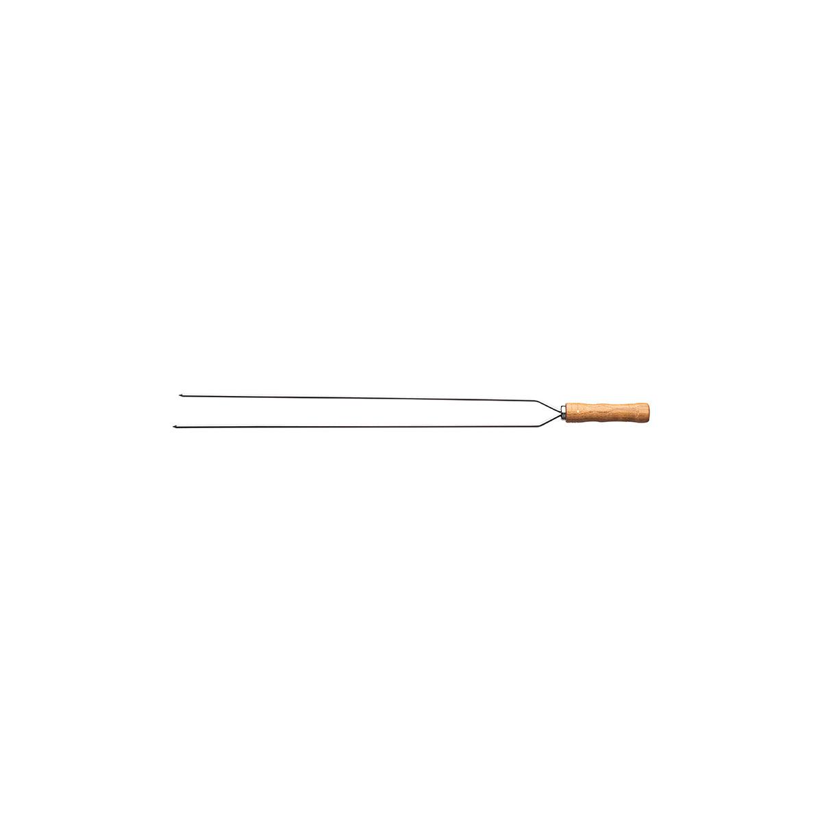 Tramontina Heavy Duty Duel Prong Stainless Steel Skewer Wood Handle 750mm - Kitchenly