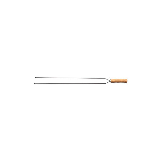 Tramontina Heavy Duty Duel Prong Stainless Steel Skewer Wood Handle 750mm - Kitchenly