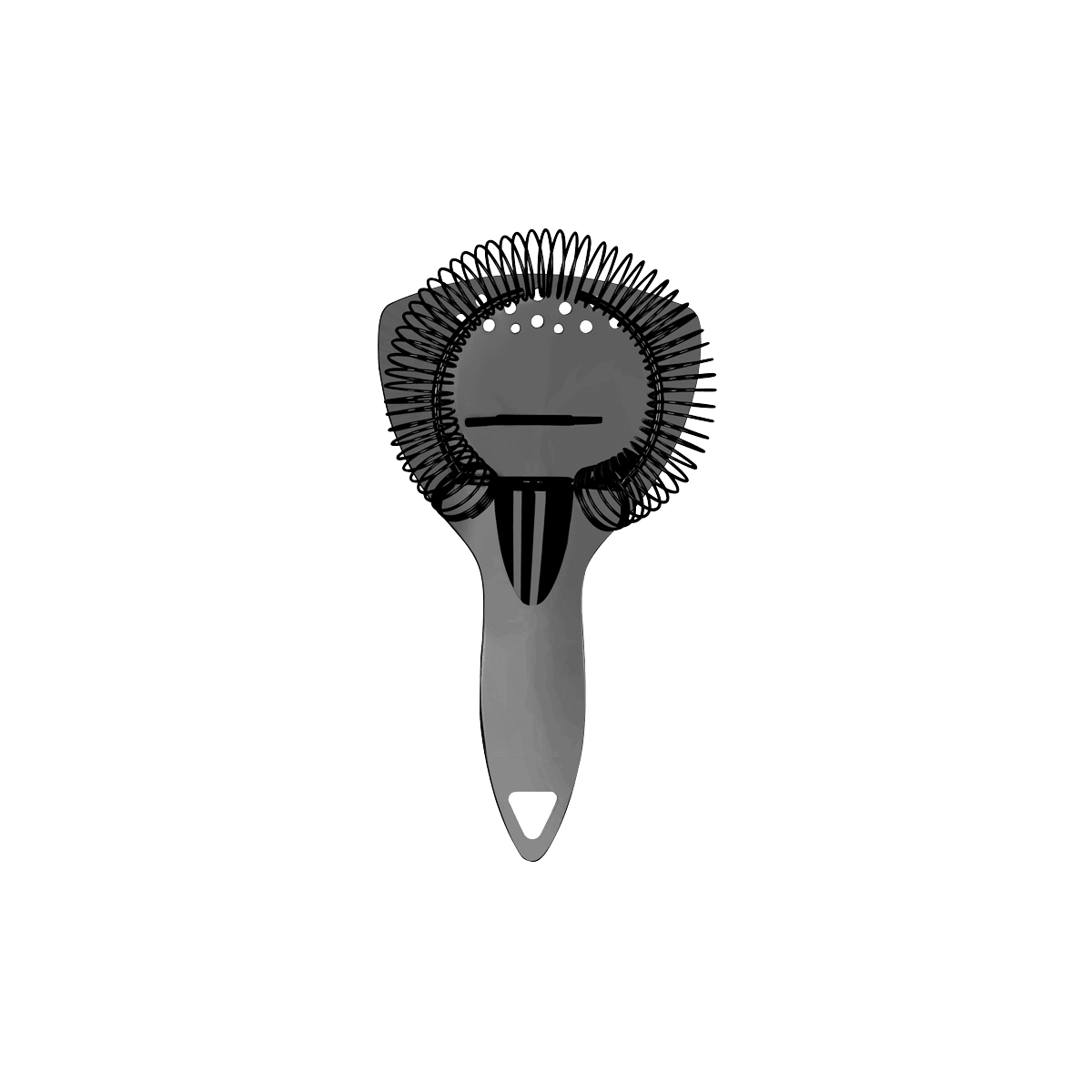 Zanzi Luxury Cocktail Strainer with Handle Gunmetal - Kitchenly