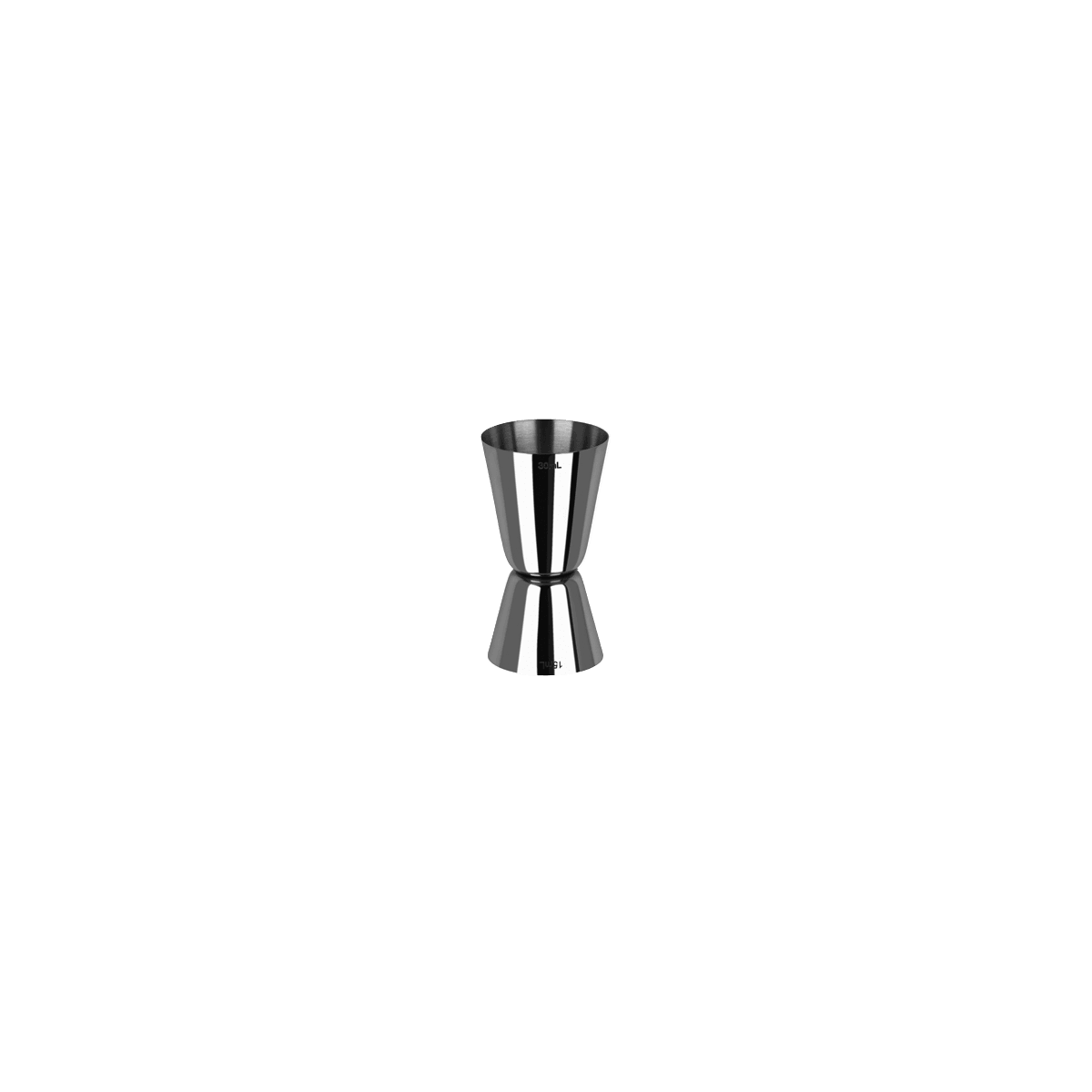 Zanzi Classic Style Jigger 15/30ml Gunmetal - Kitchenly