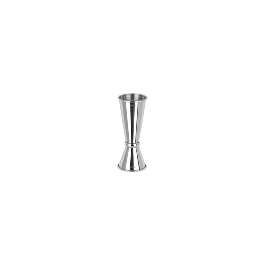 Zanzi Tokyo Jigger with Curled Edge 15/30ml Stainless Steel - Kitchenly