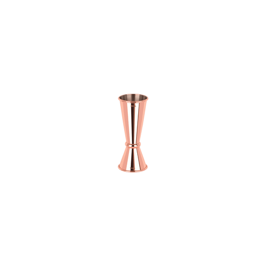 Zanzi Tokyo Jigger with Curled Edge 15/30ml Rose Gold - Kitchenly