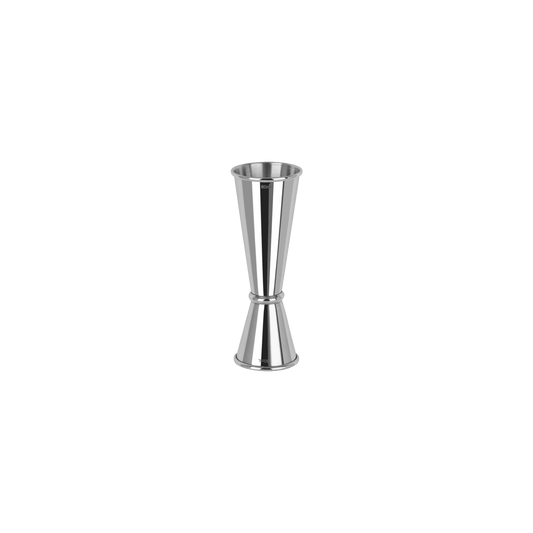 Zanzi Tokyo Jigger with Curled Edge 30/60ml Stainless Steel - Kitchenly