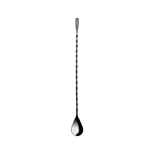 Zanzi Teardrop Bar Spoon 300mm Gunmetal - Kitchenly