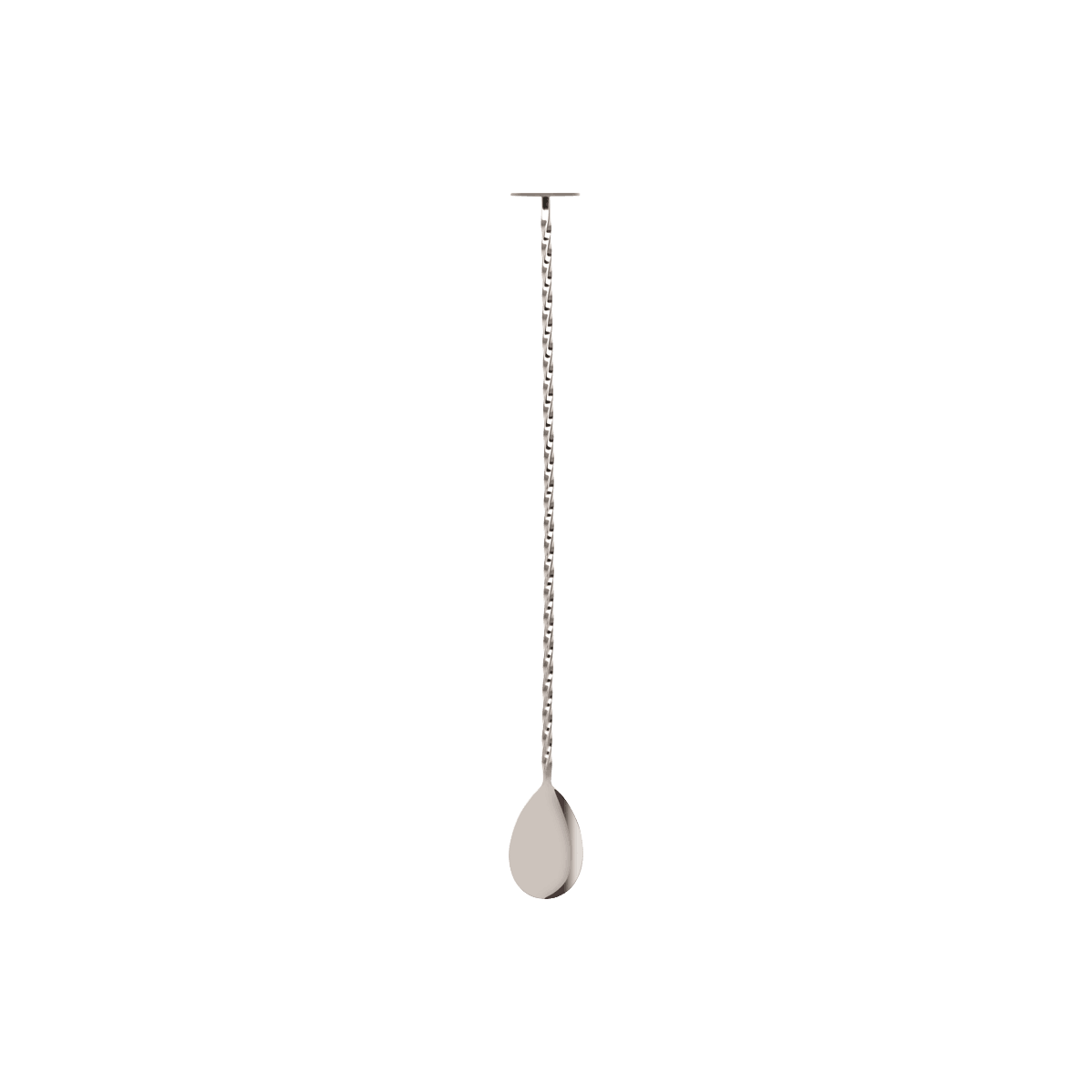 Zanzi Tail Disk Bar Spoon with Muddler 300mm Stainless Steel - Kitchenly