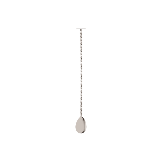 Zanzi Tail Disk Bar Spoon with Muddler 300mm Stainless Steel - Kitchenly