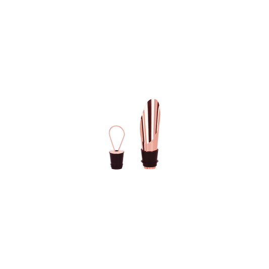 Zanzi Wine Stopper with Pouring Spout Rose Gold - Kitchenly