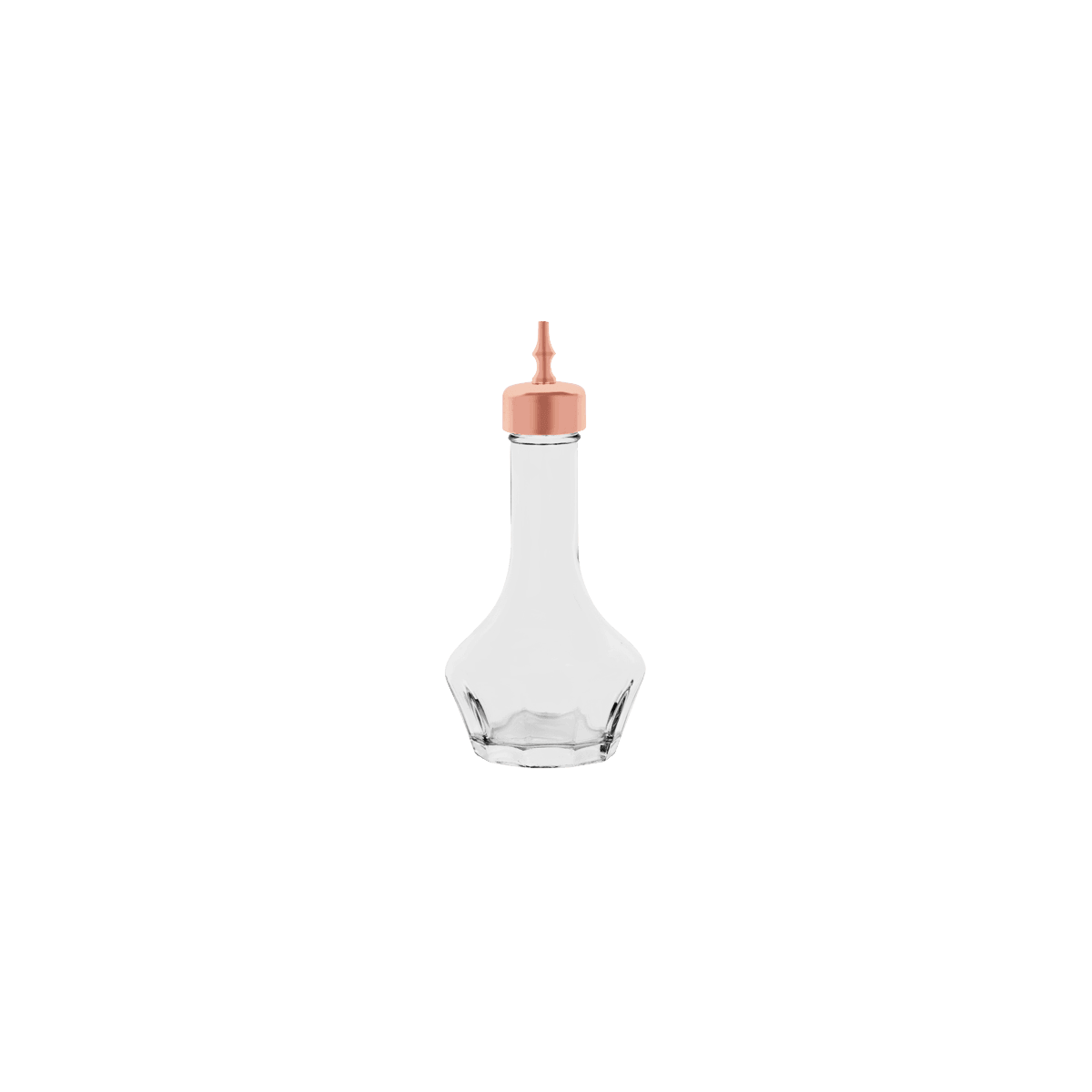 Zanzi Bitter Bottle 50ml Glass with Rose Gold Lid - Kitchenly