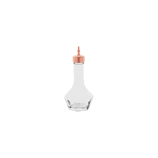 Zanzi Bitter Bottle 50ml Glass with Rose Gold Lid - Kitchenly