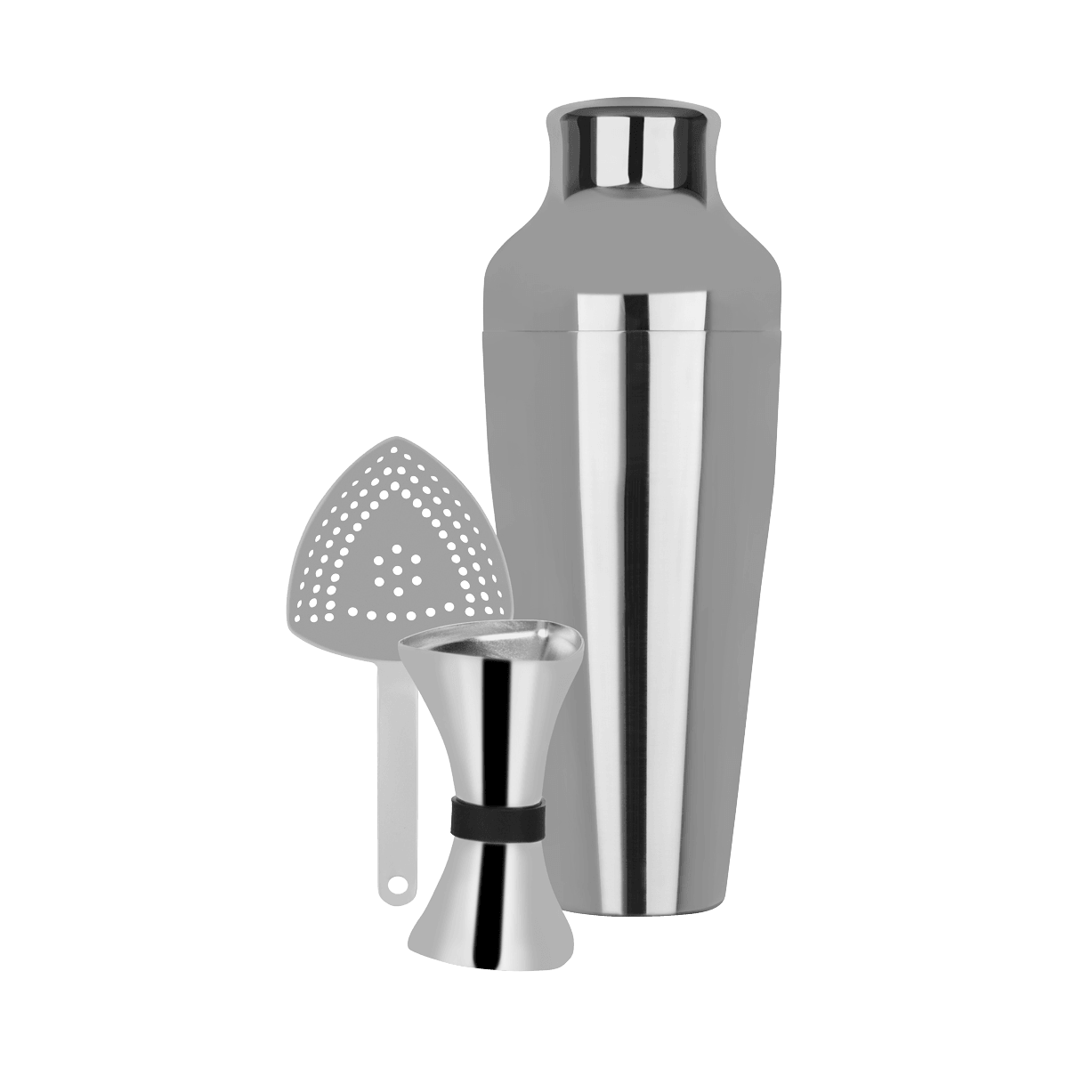Zanzi Cocktail Set 3pc Stainless Steel - Kitchenly
