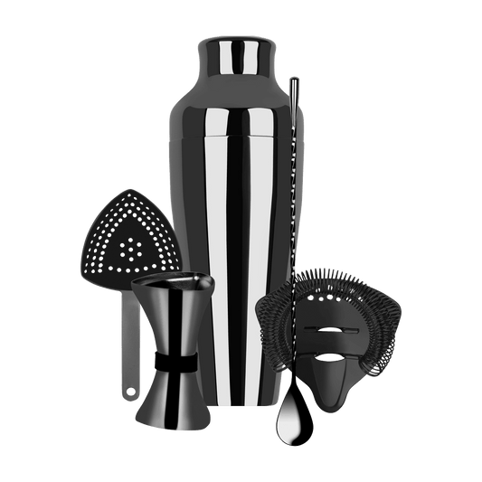 Zanzi Cocktail Set 5pc Gunmetal - Kitchenly